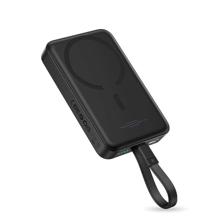 پاوربانک بیسیم 30 وات باسئوس مدل Magnetic Mini ظرفیت 10000 میلی آمپر ساعت